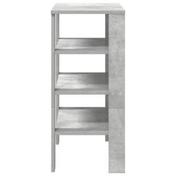 Berkfield Home Shoe Rack Concrete Grey 61x32x70 cm Engineered Wood - Size: 61 x 32 x 70 cm - thumbnail 5