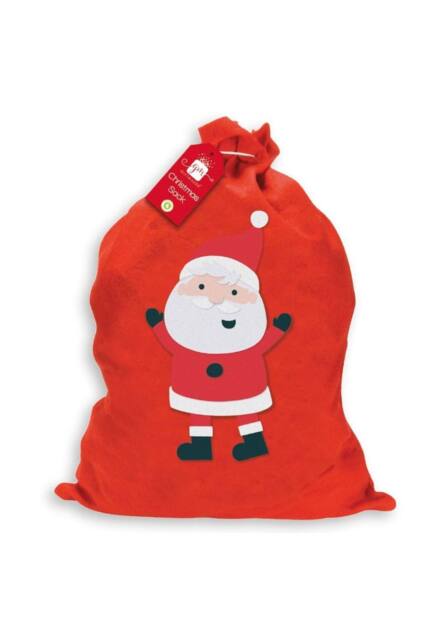 KDMD Basic Santa Sack 3 Pack Red Christmas Stocking - image 1