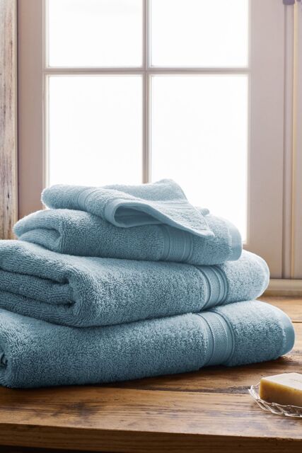 CHRISTY 'Serene' Soft Tone 100% Combed Cotton Towels in Blue - image 1