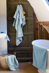CHRISTY 'Serene' Soft Tone 100% Combed Cotton Towels in Blue - thumbnail 2