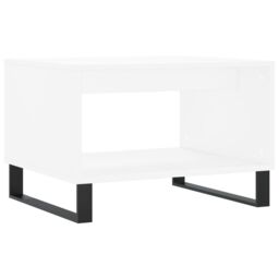 Berkfield Home Coffee Table White 60x50x40 cm Engineered Wood - Size: 60 x 50 x 40 cm - thumbnail 2