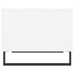 Berkfield Home Coffee Table White 60x50x40 cm Engineered Wood - Size: 60 x 50 x 40 cm - thumbnail 5