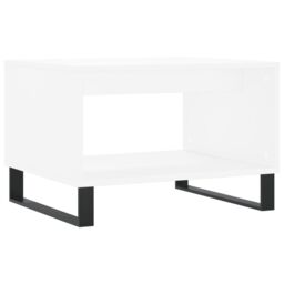 Berkfield Home Coffee Table White 60x50x40 cm Engineered Wood - Size: 60 x 50 x 40 cm - thumbnail 6