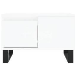 Berkfield Home Modern Coffee Table White 55x55x36.5 cm Engineered Wood - thumbnail 5
