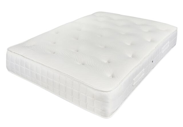 Comfort Beds Cambridge Sprung Memory Mattress in White - Size: Small Single - image 1
