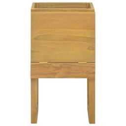 Berkfield Home Beautiful Bathroom Cabinet 45x45x75 cm Solid Wood Teak in Brown - Size: 45 x 45 x 75 cm