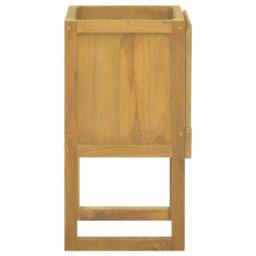 Berkfield Home Beautiful Bathroom Cabinet 45x45x75 cm Solid Wood Teak in Brown - Size: 45 x 45 x 75 cm - thumbnail 4
