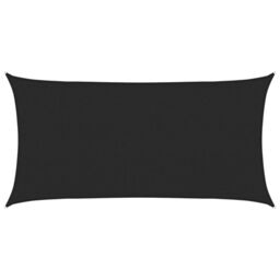 Berkfield Home Sunshade Sail 160 g/m¬≤ Black 2x3.5 m HDPE - thumbnail 2