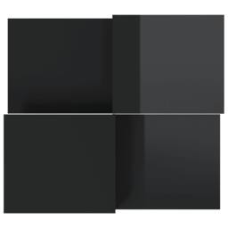 Berkfield Home Coffee Tables 2 pcs High Gloss Black Engineered Wood - thumbnail 6