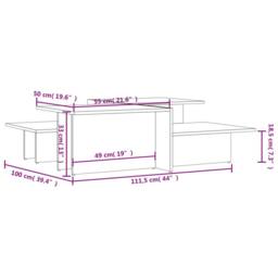Berkfield Home Coffee Tables 2 pcs High Gloss Black Engineered Wood - thumbnail 8