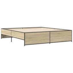 Berkfield Home Bed Frame without Mattress Sonoma Oak 180x200 cm Super King in Brown - thumbnail 6