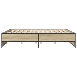 Berkfield Home Bed Frame without Mattress Sonoma Oak 180x200 cm Super King in Brown - thumbnail 5