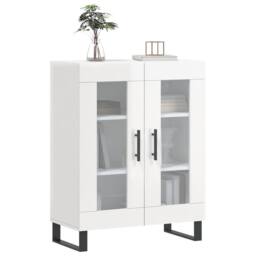 Berkfield Home Sideboard High Gloss White 69.5x34x90 cm Engineered Wood - thumbnail 3
