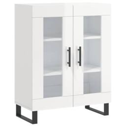 Berkfield Home Sideboard High Gloss White 69.5x34x90 cm Engineered Wood