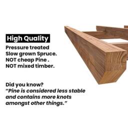 Dunster House Wooden Pergola Plant Frame 4m x 3m (13' x 10'), Utopia in Brown - thumbnail 4