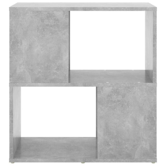 Berkfield Home Decorative Book Cabinet Concrete Grey 60x24x63 cm Engineered Wood - Size: 60 x 24 x 63 cm - image 1