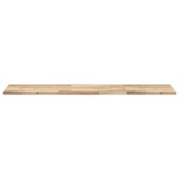 Berkfield Home Versatile Bathroom Vanity Top Untreated 160x40x2 cm Solid Wood Acacia in Brown - Size: 160 x 40 x 2 cm - thumbnail 1