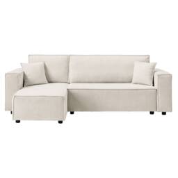 Artemis Home Hanna Reversible Corner Sofa with Sofa Bed in Cream - Size: 3 Seater - thumbnail 2