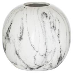 Love Lace Marble Pudding Vase in White