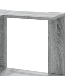 Berkfield Home Corner Bookcase 5-Tier Grey Sonoma 50x50x179 cm Engineered Wood - Size: 50 x 50 x 179 cm - thumbnail 7