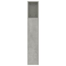Berkfield Home Headboard Cabinet Concrete Grey 160x18.5x104.5 cm - thumbnail 5