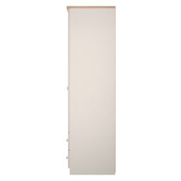 Ready Assembled 2 U Cumbria Tall 2 Drawer Double Wardrobe (Ready Assembled) in Taupe - Size: Large - thumbnail 2