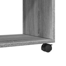 Berkfield Home Decorative vidaXL¬†Rolling¬†Cabinet¬†Grey Sonoma 72x33x42.5 cm En in Grey - thumbnail 8