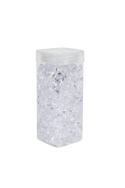 KDMD Large Clear Acrylic Stones in Square Jar 300gr 2 Pack - image 1