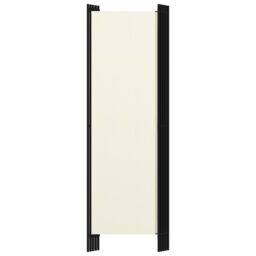 Berkfield Home 5-Panel Room Divider Cream White 250x180 cm - thumbnail 4