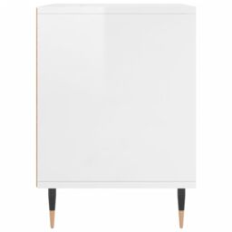 Berkfield Home Bedside Cabinets 2 pcs High Gloss White 40x35x50 cm Engineered Wood - Size: 40 x 35 x 50 cm - thumbnail 6