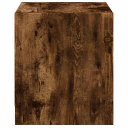 Berkfield Home Bedside Cabinets with Glass Doors 2 pcs Smoked Oak 35x37x42 cm in Brown - Size: 35 x 37 x 42 cm - thumbnail 8