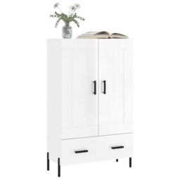 Berkfield Home Highboard High Gloss White 69.5x31x115 cm Engineered Wood - thumbnail 3