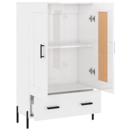 Berkfield Home Highboard High Gloss White 69.5x31x115 cm Engineered Wood - thumbnail 6