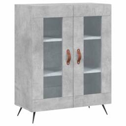 Berkfield Home Highboard Concrete Grey 69.5x34x180 cm Engineered Wood - thumbnail 7
