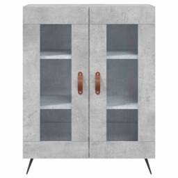 Berkfield Home Highboard Concrete Grey 69.5x34x180 cm Engineered Wood - thumbnail 8