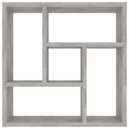 Berkfield Home Wall Shelf Concrete Grey 45.1x16x45.1 cm Engineered Wood - thumbnail 4