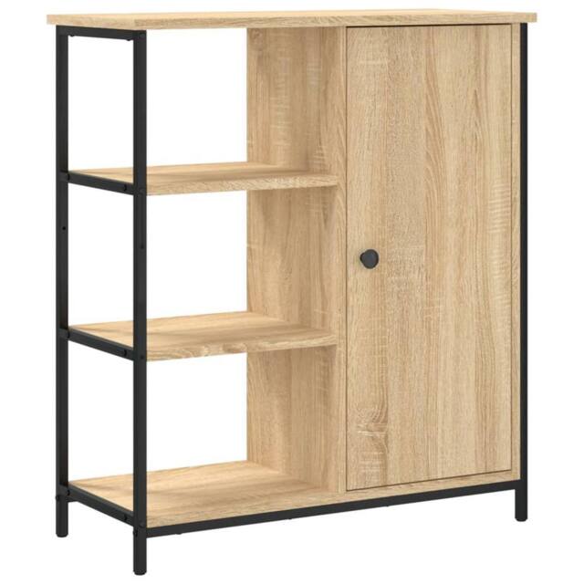 Berkfield Home Sideboard Sonoma Oak 70x30x80 cm Engineered Wood in Brown - Size: 70 x 30 x 80 cm - image 1