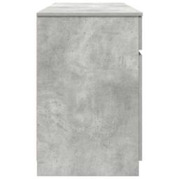 Berkfield Home Modern Desk Concrete Grey 140x49x76 cm Engineered Wood - Size: 140 x 49 x 76 cm - thumbnail 8