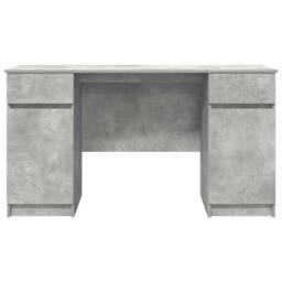 Berkfield Home Modern Desk Concrete Grey 140x49x76 cm Engineered Wood - Size: 140 x 49 x 76 cm - thumbnail 7