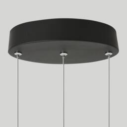 NIVOR Dimmable Spiral Pendant Light with Remote, Adjustable Height Chandelier in Jet Black - thumbnail 9