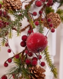 Dibor Country Hedgerow Xmas Table Decoration Christmas Garland 1.8m - Size: Large - thumbnail 3