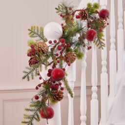 Dibor Country Hedgerow Xmas Table Decoration Christmas Garland 1.8m - Size: Large - thumbnail 5