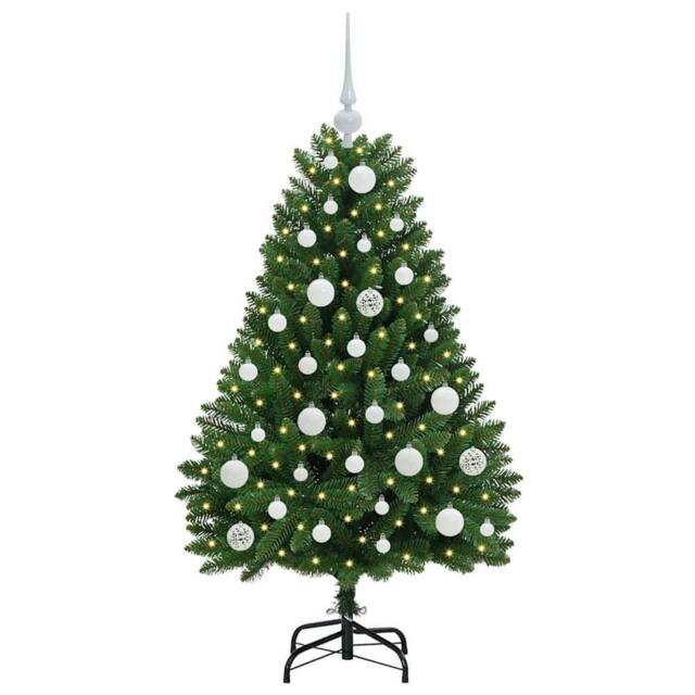 Berkfield Home Elegant Artificial Christmas Tree with Stand Green 120 cm PVC and - image 1
