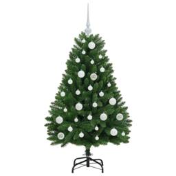 Berkfield Home Elegant Artificial Christmas Tree with Stand Green 120 cm PVC and - thumbnail 4