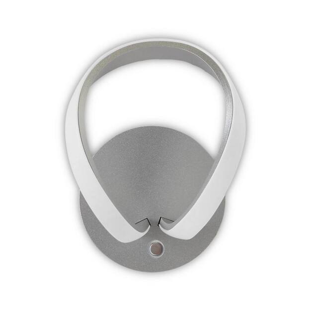 Netlighting Knot Touch Dimmer Wall Lamp 12W LED Silver Frosted Acrylic Chrome - image 1
