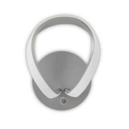 Netlighting Knot Touch Dimmer Wall Lamp 12W LED Silver Frosted Acrylic Chrome