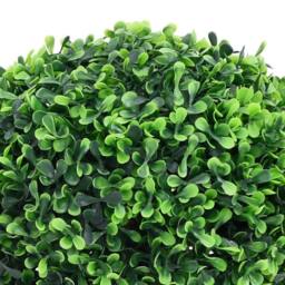 Berkfield Home Lush Artificial Boxwood Plants 2 pcs with Pots Ball Shaped Green 27 cm - thumbnail 1