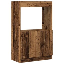 Berkfield Home Highboard Old Wood 63x33x100 cm Engineered Wood in Brown - Size: 63 x 33 x 100 cm - thumbnail 2