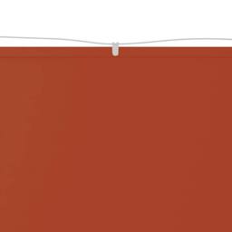 Berkfield Home Vertical Awning Terracotta 100x1200 cm Oxford Fabric in Burnt Orange