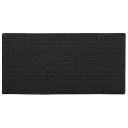 Berkfield Home Bar Table with Storage Rack Black 120x60x110 cm Poly Rattan - Size: 120 x 60 x 110 cm - thumbnail 5